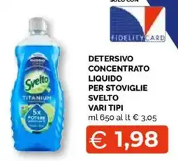 Mercatò Extra Detersivo concentrato liquido per stoviglie Svelto offerta