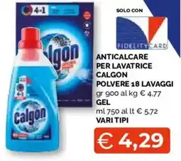 Mercatò Extra Anticalcare per lavatrice Calgon offerta