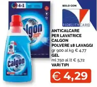 Mercatò Extra Anticalcare per lavatrice Calgon offerta