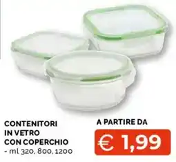 Mercatò Extra Contenitori in vetro con coperchio offerta