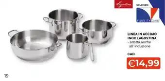 Linea in acciaio inox Lagostina