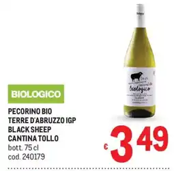 Metro Pecorino Bio Black Sheep offerta