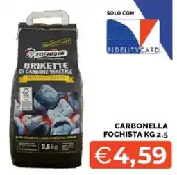 Mercatò Brikette di carbone vegetale Fochista offerta