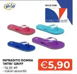 Mercatò Infradito donna 'Intri' Griff offerta