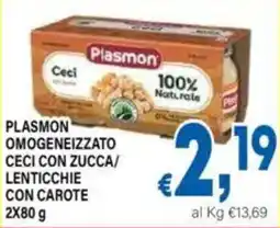 DEM Plasmon omogeneizzato ceci con zucca/lenticchie con carote offerta