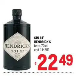 Metro Hendrick's Gin offerta