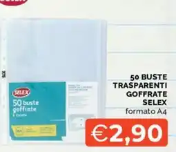 Mercatò Buste trasparenti goffrate Selex offerta