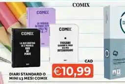 Mercatò Diari standard o mini 13 mesi comix offerta