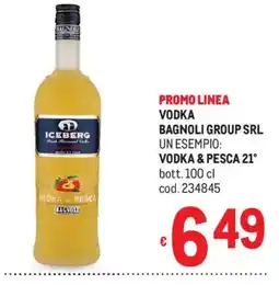 Metro Vodka & Pesca Iceberg offerta
