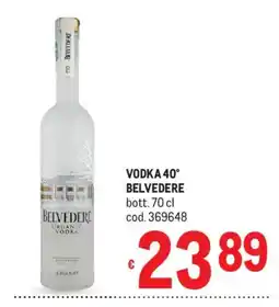 Metro Vodka Belvedere offerta
