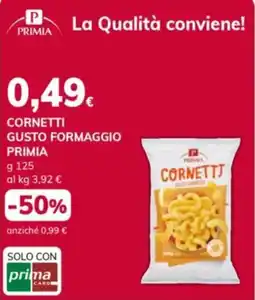 Basko Cornetti gusto formaggio Primia offerta