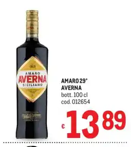 Metro Amaro Averna Siciliano offerta