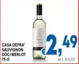 DEM Casa Defra' Sauvignon Doc/Merlot offerta