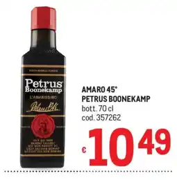 Metro Amaro 45° Petrus Boonekamp offerta