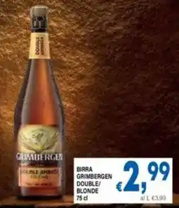 DEM Birra Grimbergen Double/Blonde offerta