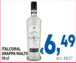 DEM Italcoral grappa rialto offerta