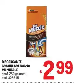 Metro Disgorgante granulare bagno Mr Muscle offerta