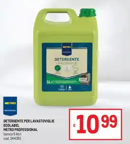 Metro Detergente per lavastoviglie Ecolabel Metro Professional offerta