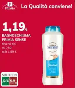 Basko Bagnoschiuma Primia Sense offerta