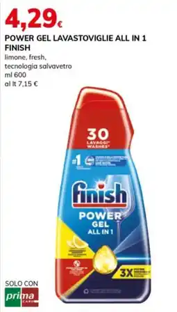 Basko Finish Power Gel All in 1 offerta