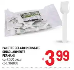 Metro Palette gelato imbustate singolarmente Fermiani offerta