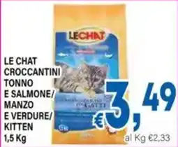 DEM Le Chat croccantini tonno e salmone offerta