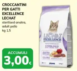 Basko Crocchettini per gatti Lechat Excellence sterilised anatra offerta