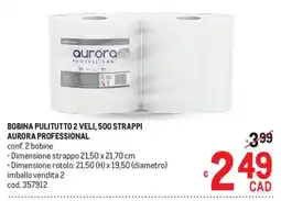 Metro Bobina pulitutto 2 veli aurora professional offerta