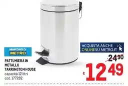 Metro Pattumiera in metallo Tarrington House offerta