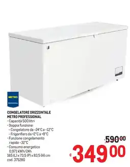Metro Congelatore orizzontale Metro Professional offerta