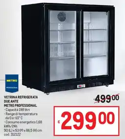 Metro Vetrina refrigerata due ante Metro Professional offerta