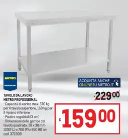 Metro Tavolo da lavoro Metro Professional offerta