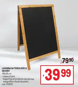 Metro Lavagna da terra duplo securit offerta