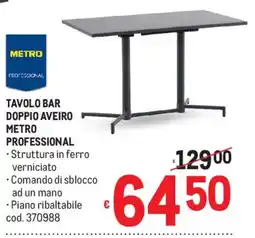 Metro Tavolo bar doppio aveiro metro professional offerta