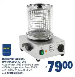 Metro Metro Professional macchina per hot dog offerta