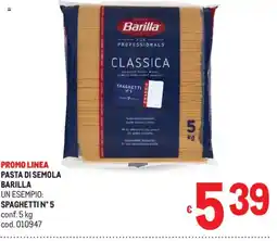 Metro Pasta di semola Barilla Spaghetti n° 5 offerta