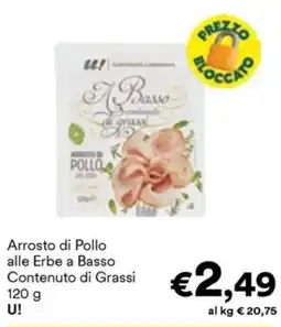 Unes Arrosto di Pollo alle Erbe a Basso Contenuto di Grassi U! offerta