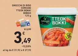 Conad Superstore Gnocchi di riso coreani Tteok Bokki Bibigo offerta