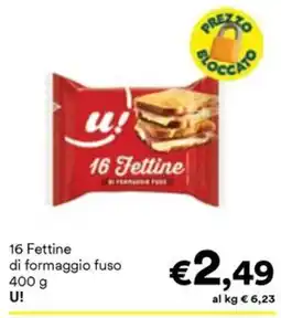 Unes 16 Fettine di formaggio fuso U! offerta