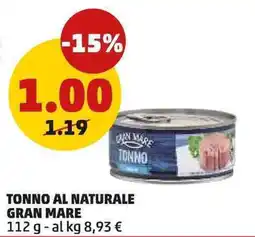 PENNY Tonno al naturale Gran Mare offerta