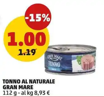 PENNY Tonno al naturale Gran Mare offerta