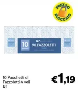 Unes Fazzoletti 4 veli offerta