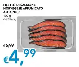 Migross Superstore Filetto di salmone norvegese affumicato alga nori offerta