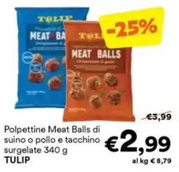 Unes Polpette Meat Balls di suino o pollo e tacchino offerta