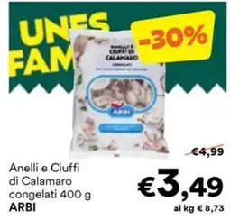 Unes Anelli e Ciuffi di Calamaro ARBI offerta