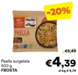 Unes Paella surgelata FROSTA offerta