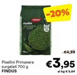 Unes Pisellini Primavera surgelati FINDUS offerta