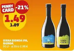 PENNY Birra Bionda IPA, Bionda offerta