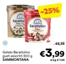Unes Gelato Barattolino SAMMONTANA offerta