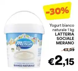 Unes Yogurt bianco naturale LATTTERIA SOCIALE MERANO offerta